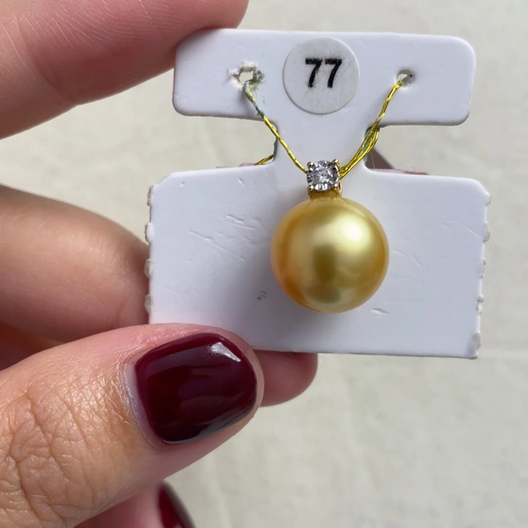 海水珍珠颈饰18K金镶嵌