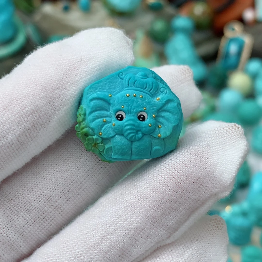 绿松石珠宝奇石未镶嵌