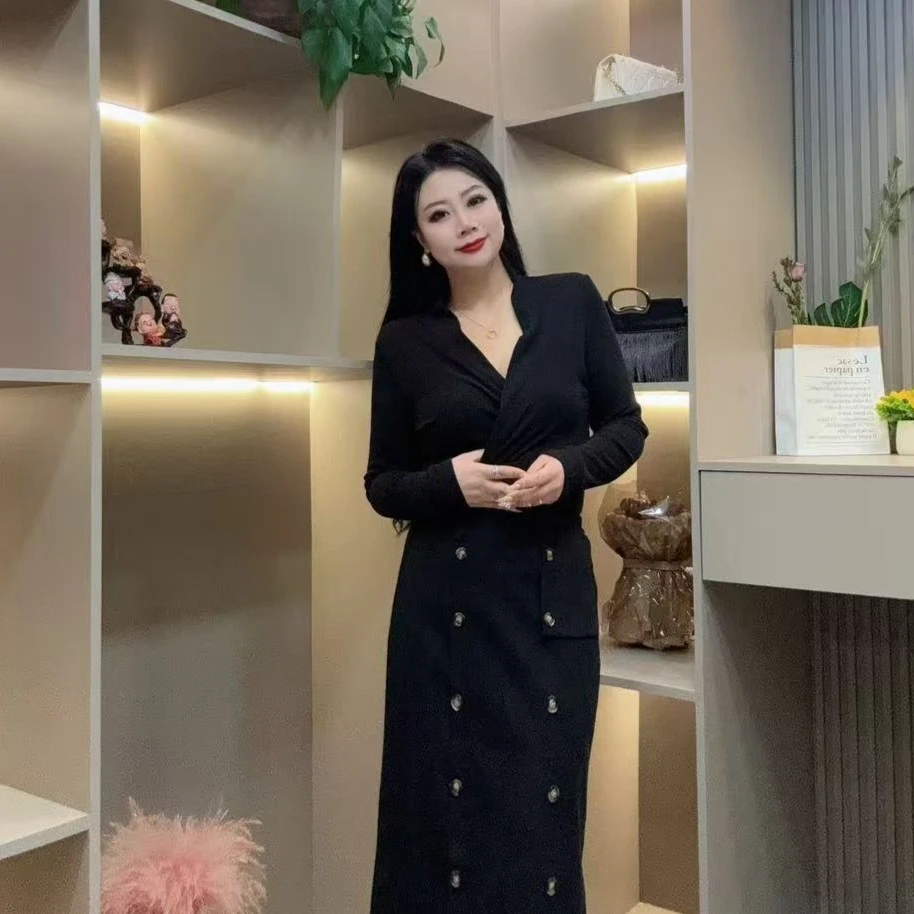 冬季上衣-冠 7050时尚气质女人味收腰设计百搭款胖MM大码女装新款