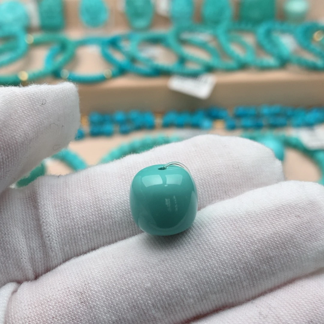 绿松石未镶嵌珠宝奇石12.5mm