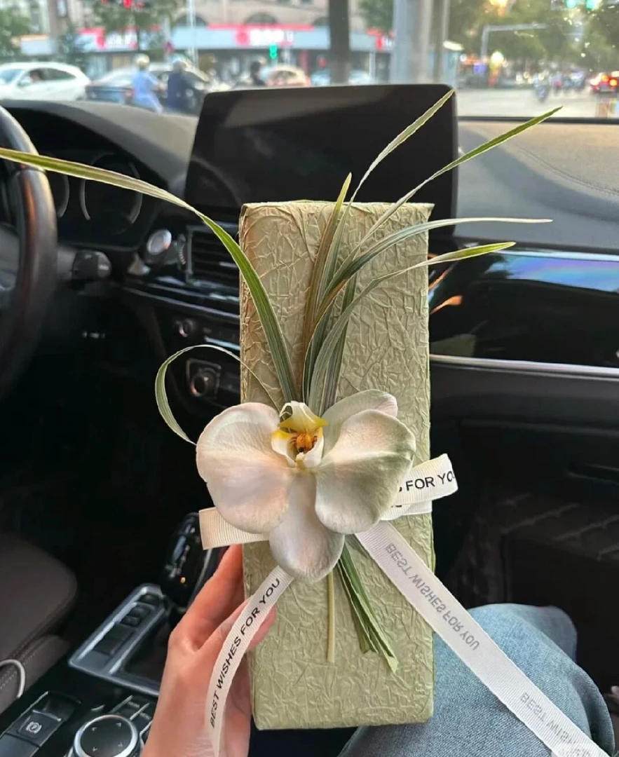 七夕送男友香烟花束包装diy花束包装纸生日礼物肌理感礼品纸