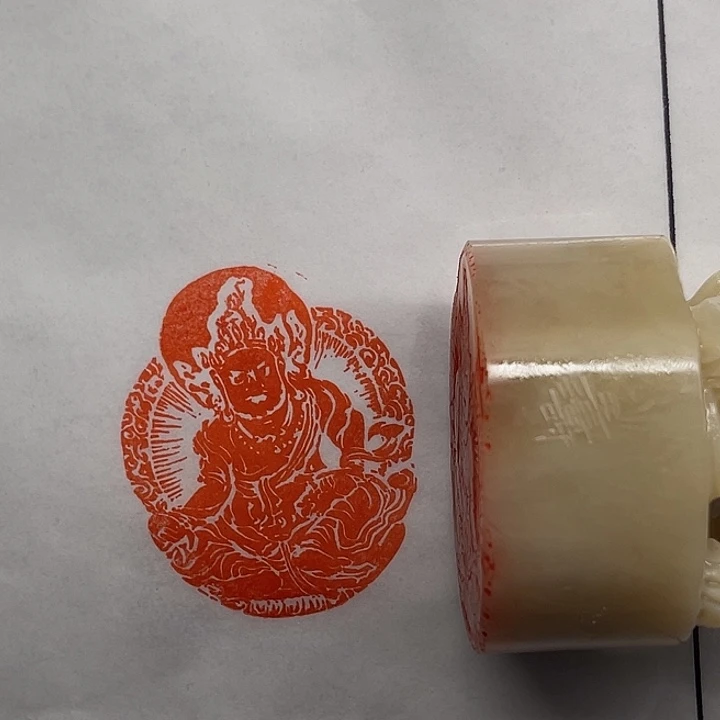 柠***溪老挝石印石造像印（王涛）