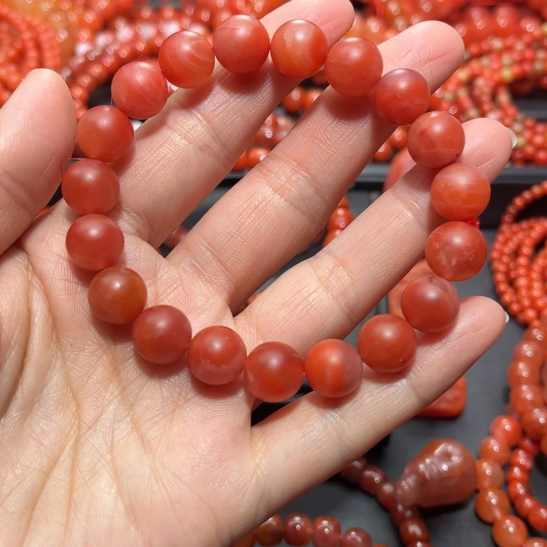 南红玛瑙手链未镶嵌