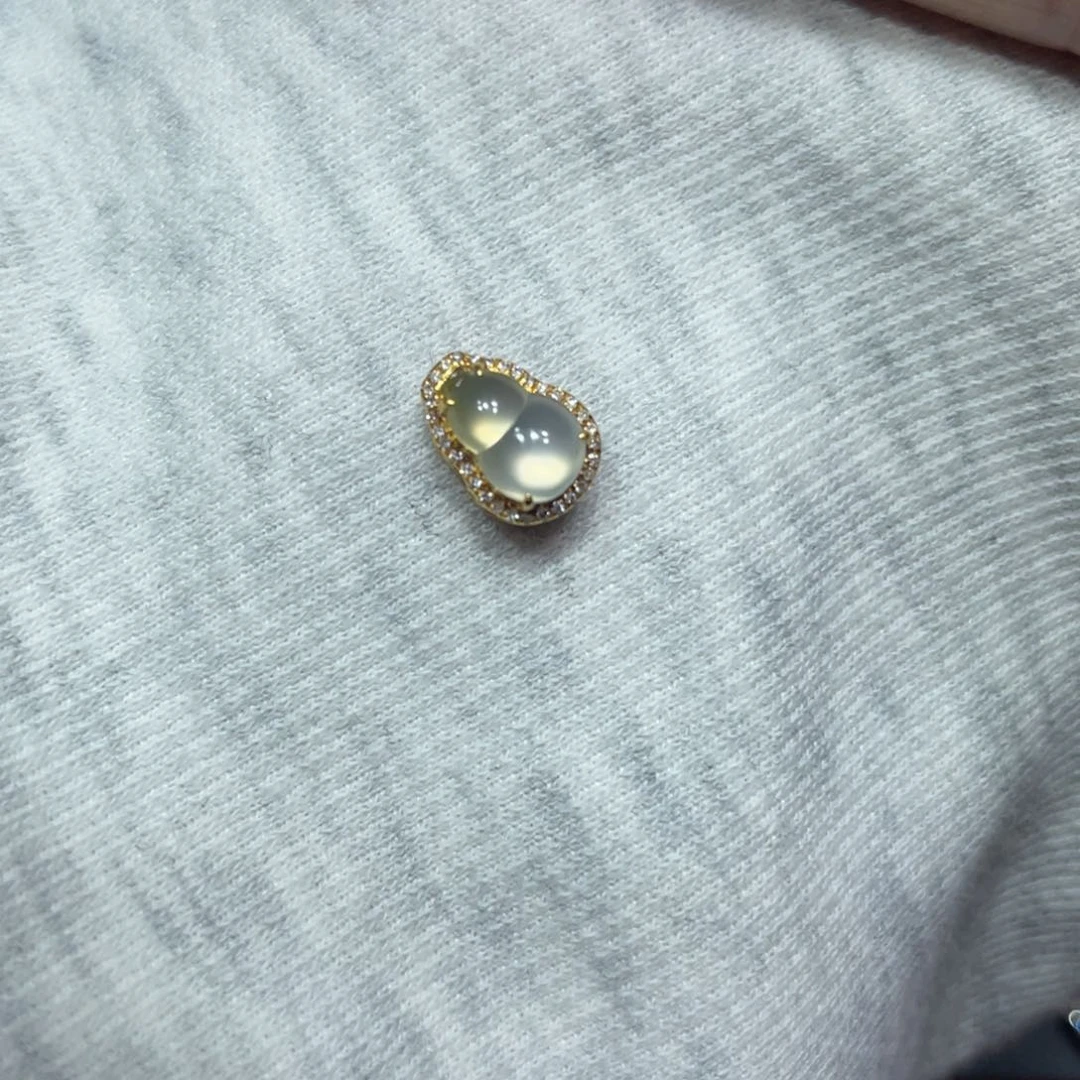 翡翠颈饰18K金镶嵌?****?天然