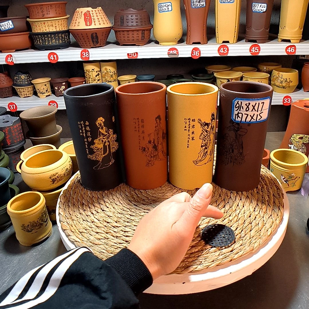 宜兴紫砂紫砂花盆盆紫砂