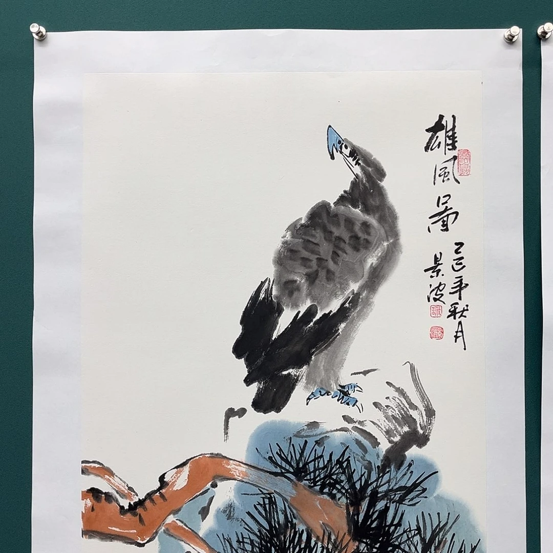 国画艺术家真人手绘