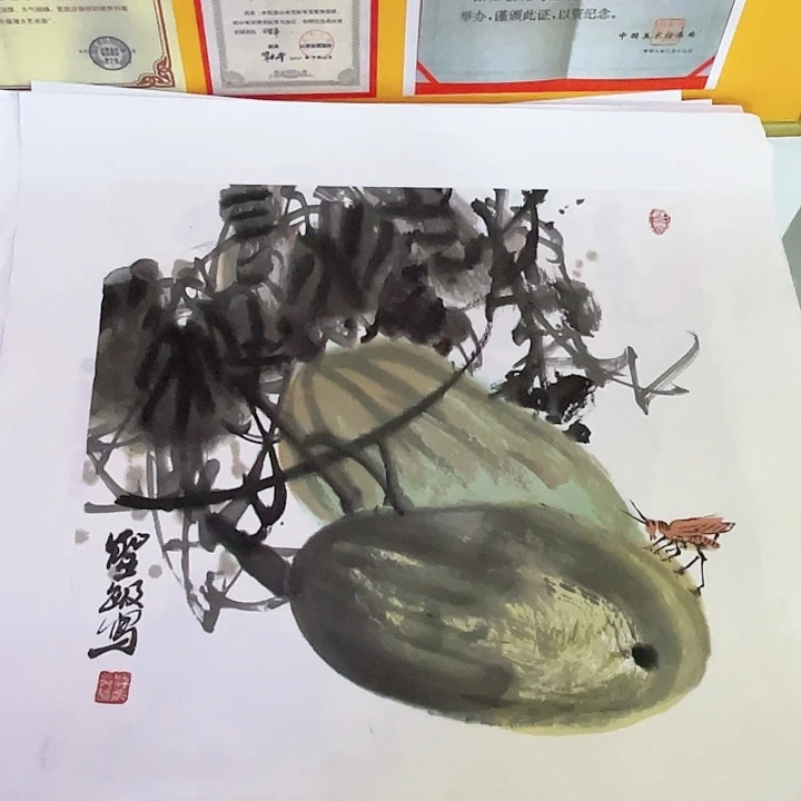 国画张圣敏先生纯手绘作品
