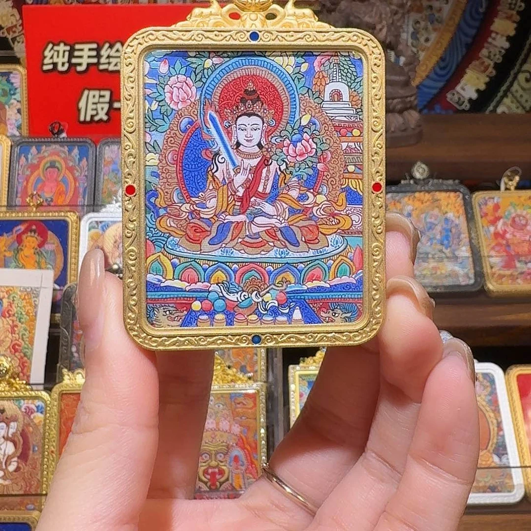 吊坠纯手绘热贡高卡虚空藏