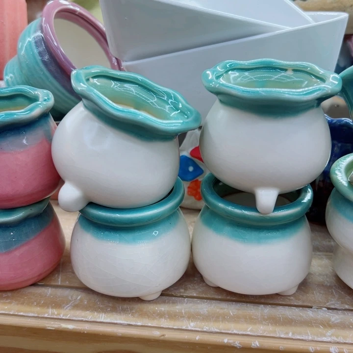 有孔，满10元发货多肉陶瓷花盆