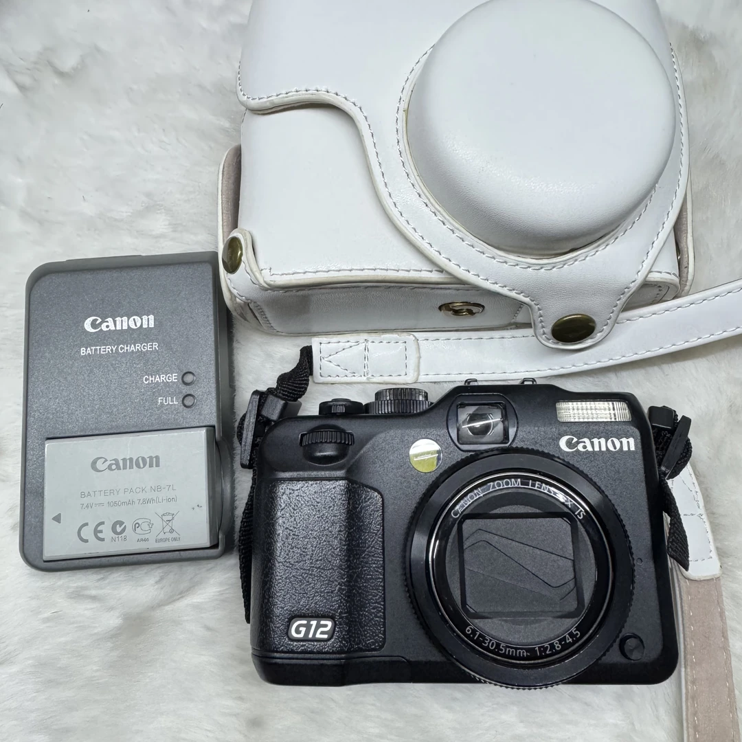 95新 Canon/佳能 g12 机皇翻转屏 98新 送原充原电相机包编号6983