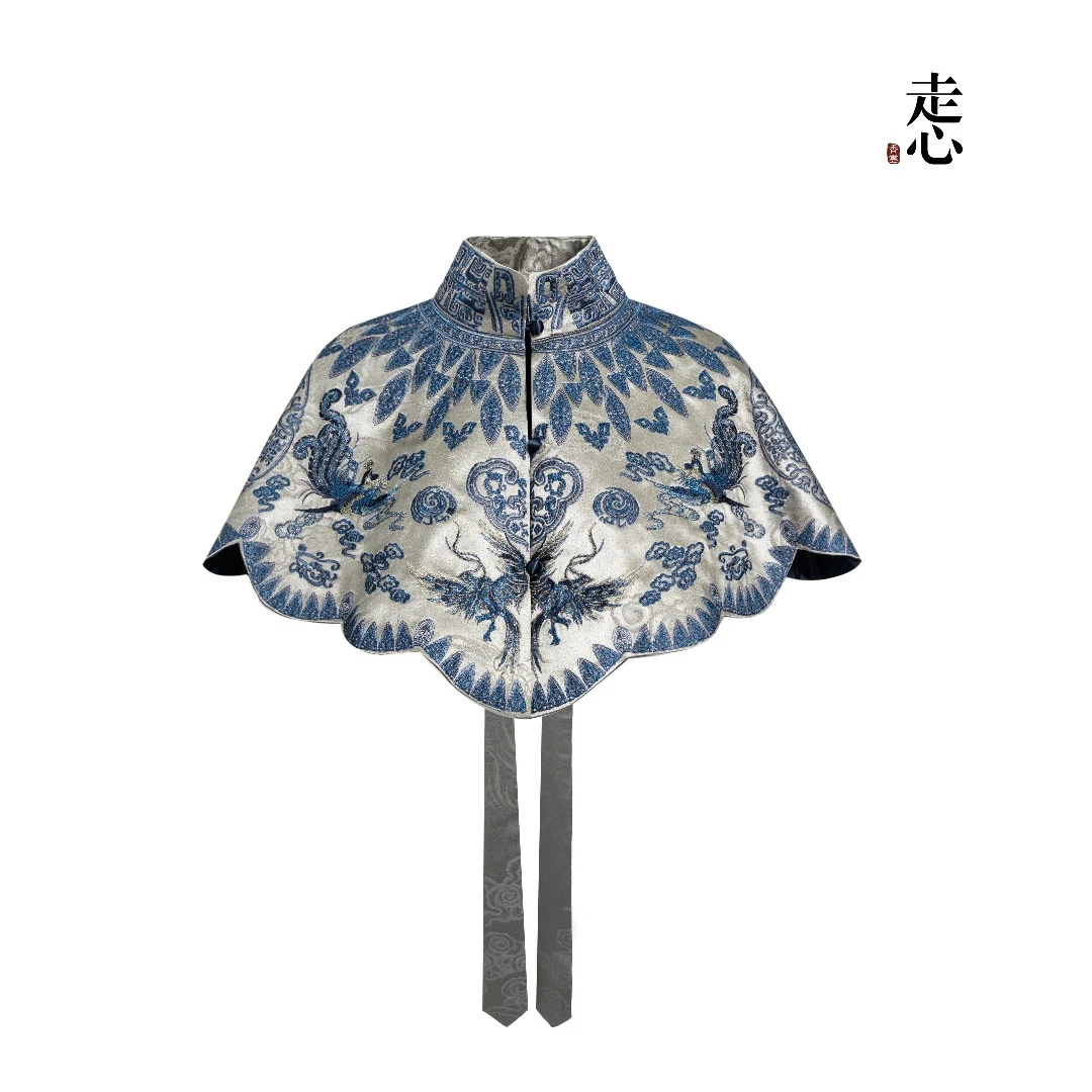 【走心非遗】青花瓷 云肩披肩25Z156M