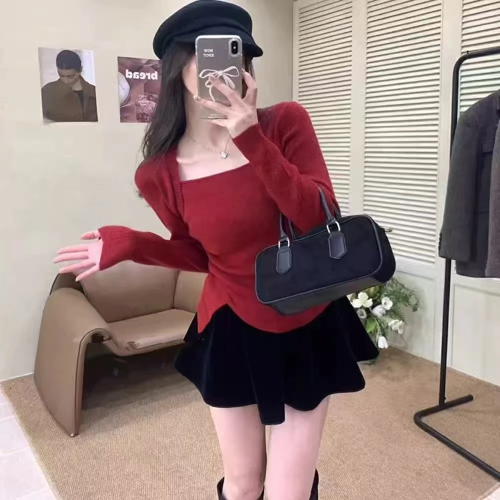 辣妹纯欲穿搭新款背心吊带修身性感小众开衫上衣