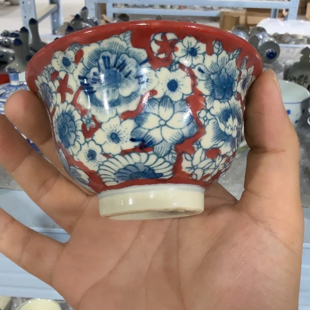 瓷片摆件手绘瓷器全部处理