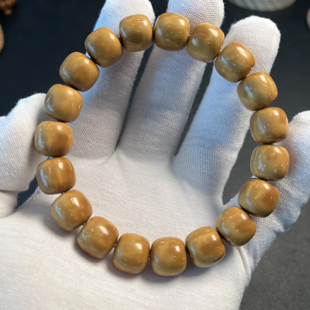 12*11mm厚壁高油近实心精工老型半实心黄金甲紫金鼠手串