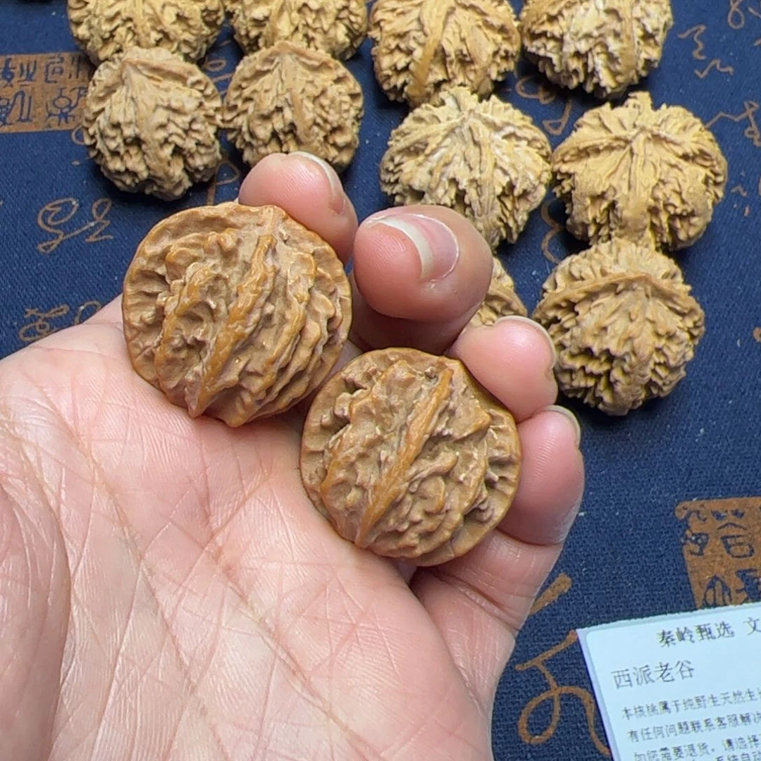 文玩核桃把件秦岭野生植物核桃