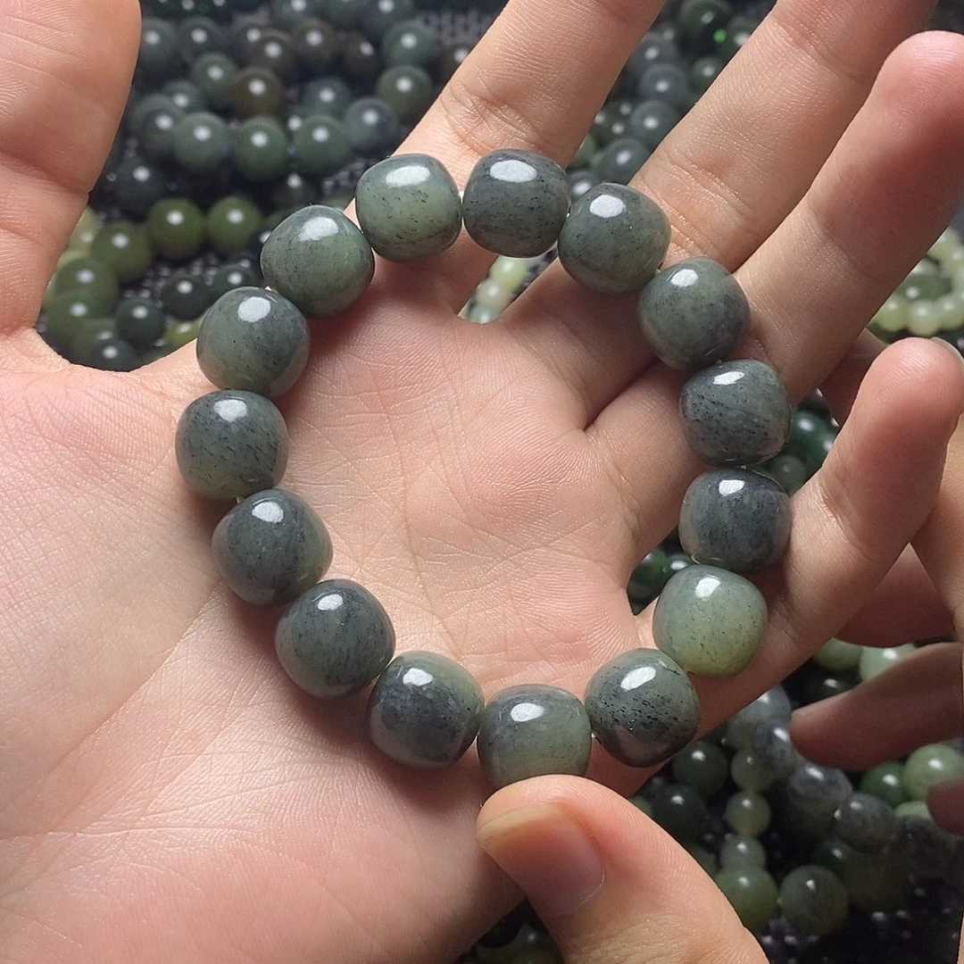 和田玉未镶嵌手串27