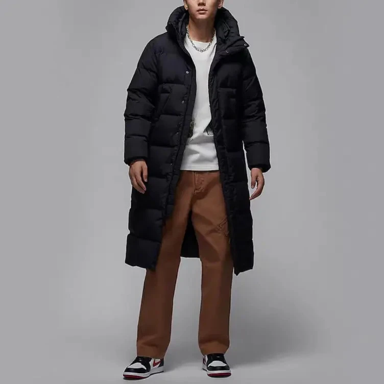 耐克/NIKE男子新款冬季户外保暖黑色长款羽绒服外套 FV7270010