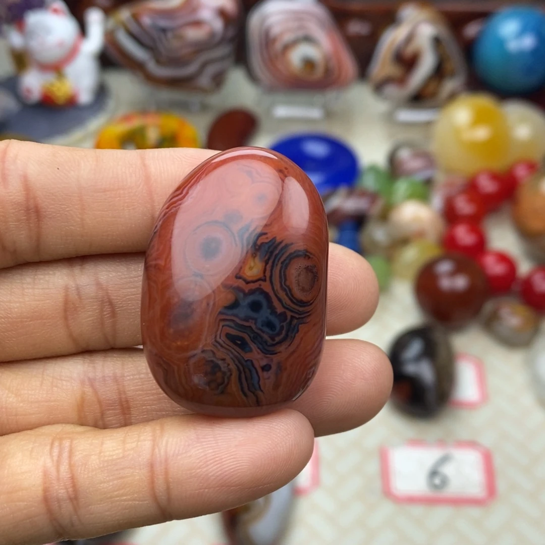 牛***虎玛瑙/玉髓未镶嵌颈饰