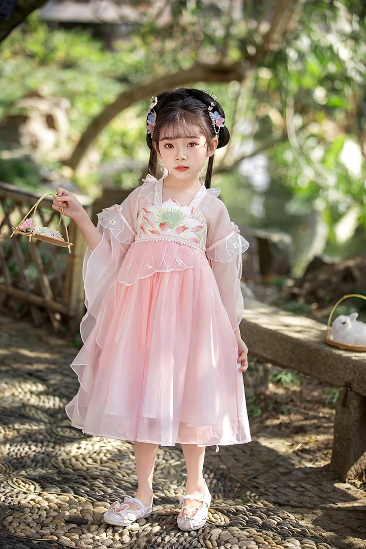 【方姐姐 童装现货】 1009#汉服学院风女童公主女童民族风嘻哈风