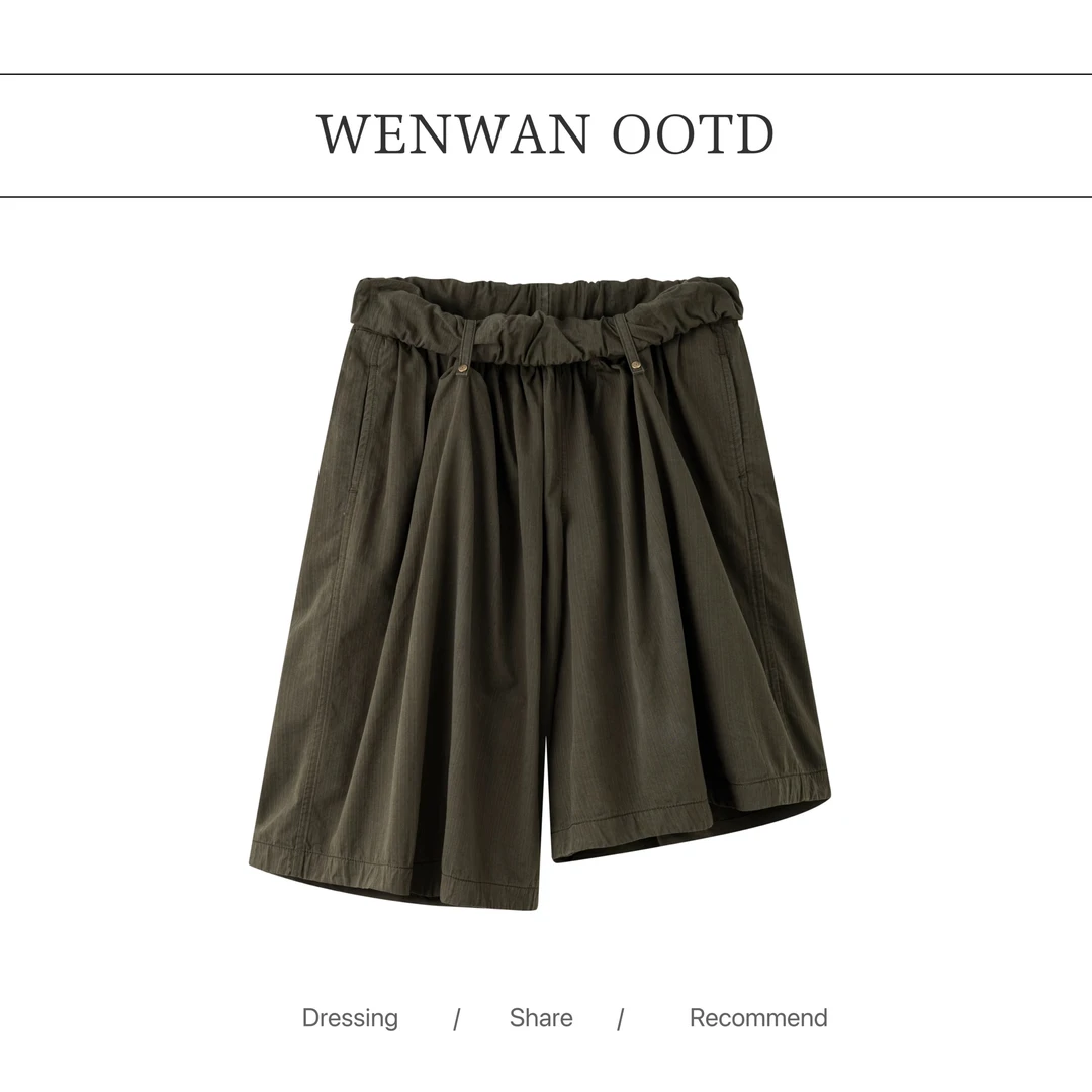 【boylish男友裤】不规则设计翻边短裤