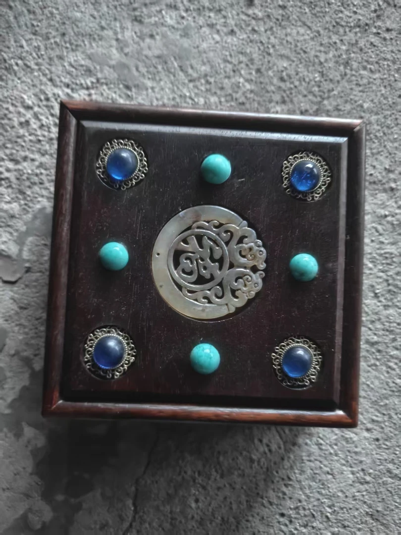 精品摆件小方实木盒摆件