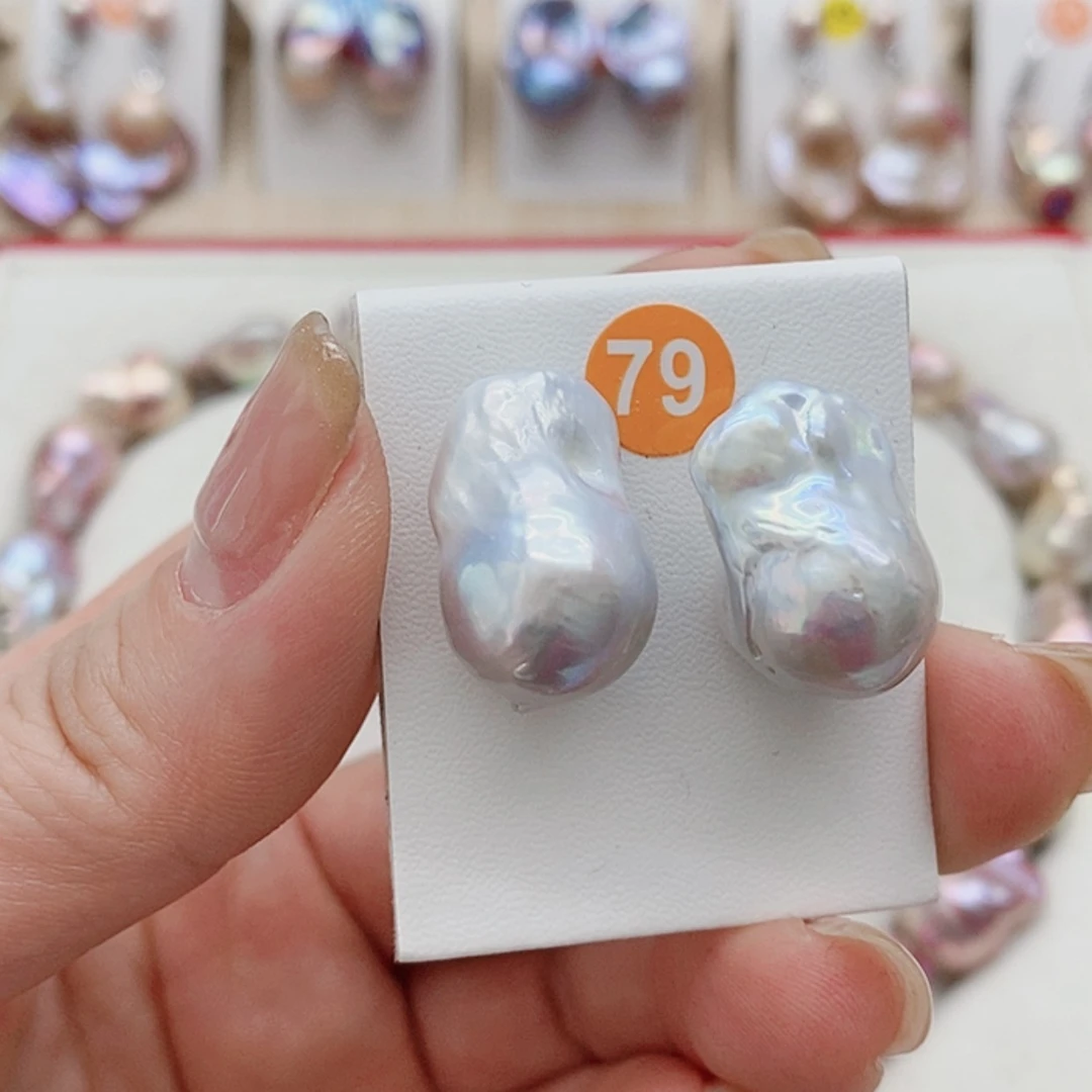 【闪购商品】淡水珍珠耳饰银S925镶嵌