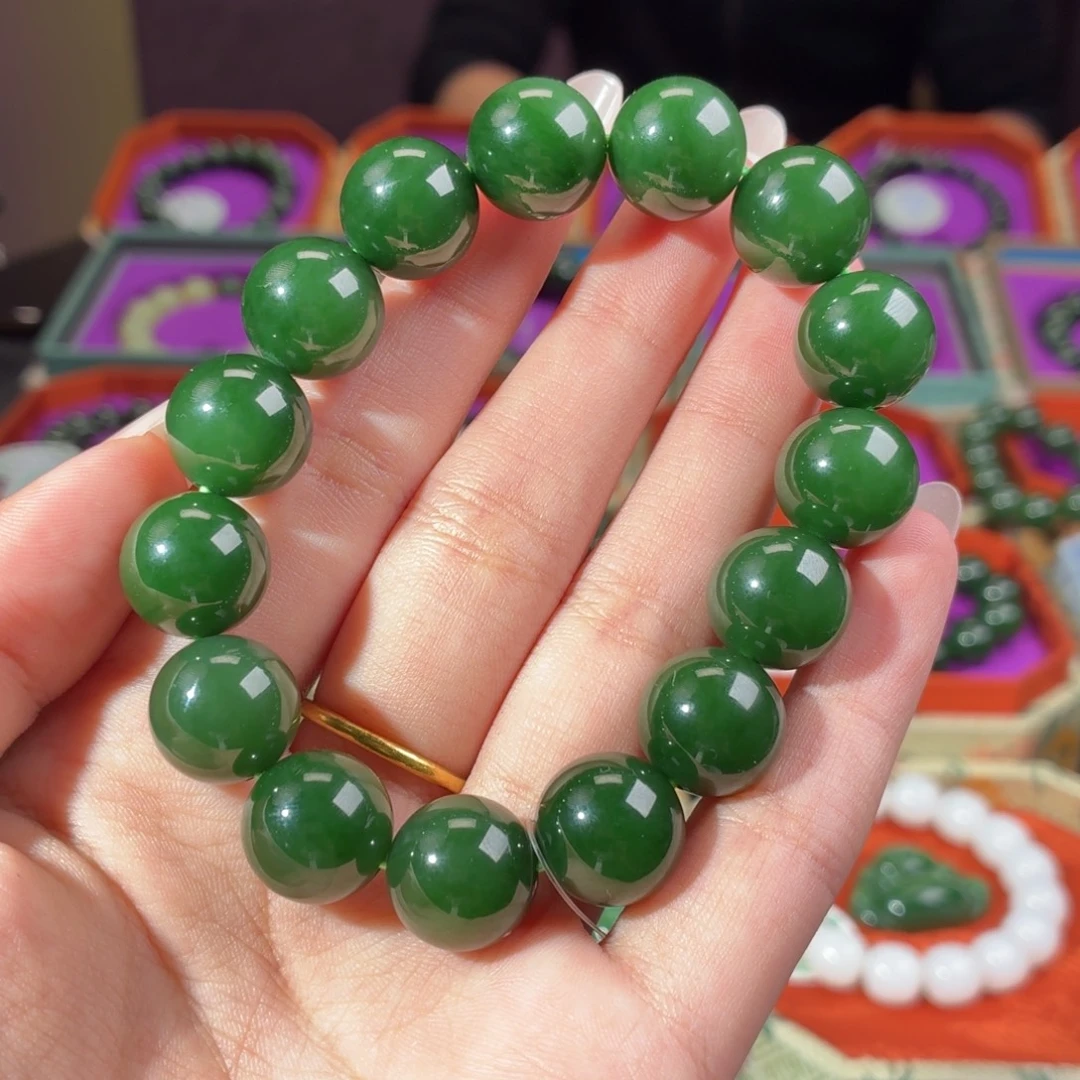 和田玉（碧玉）未镶嵌手串