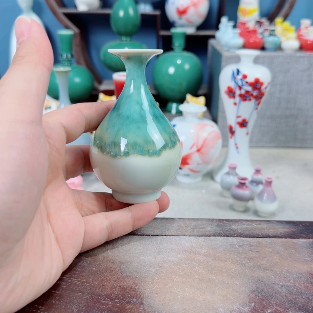 陶瓷手工小花器摆件