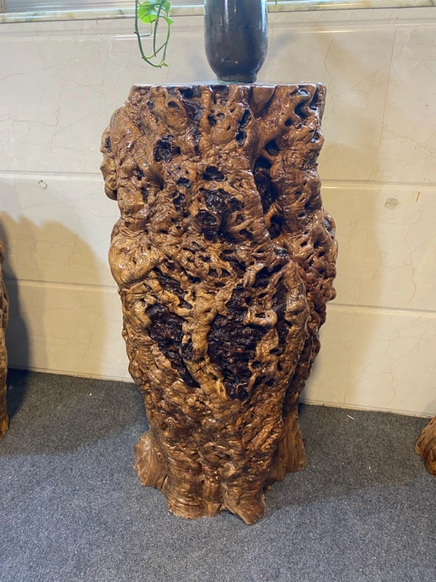 枣木墩子枣木树墩墩花架天然盘龙纹