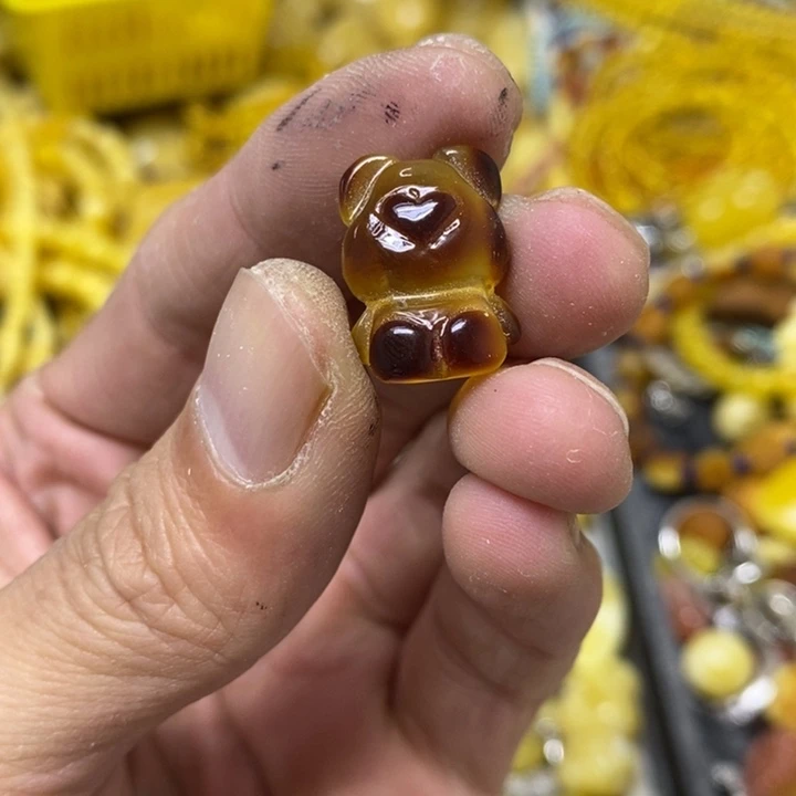 裸石蜜蜡未镶嵌吊坠