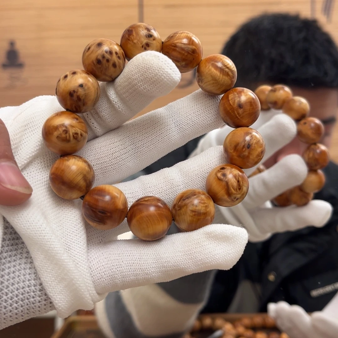 柏木（崖柏）手串/手链18陈化瘤花火焰闪电