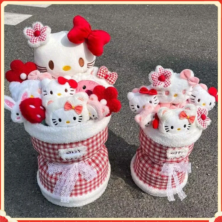 HelloKitty玩偶花束可爱毛绒HSMR公仔花礼物生日毕业送闺蜜【大莉】