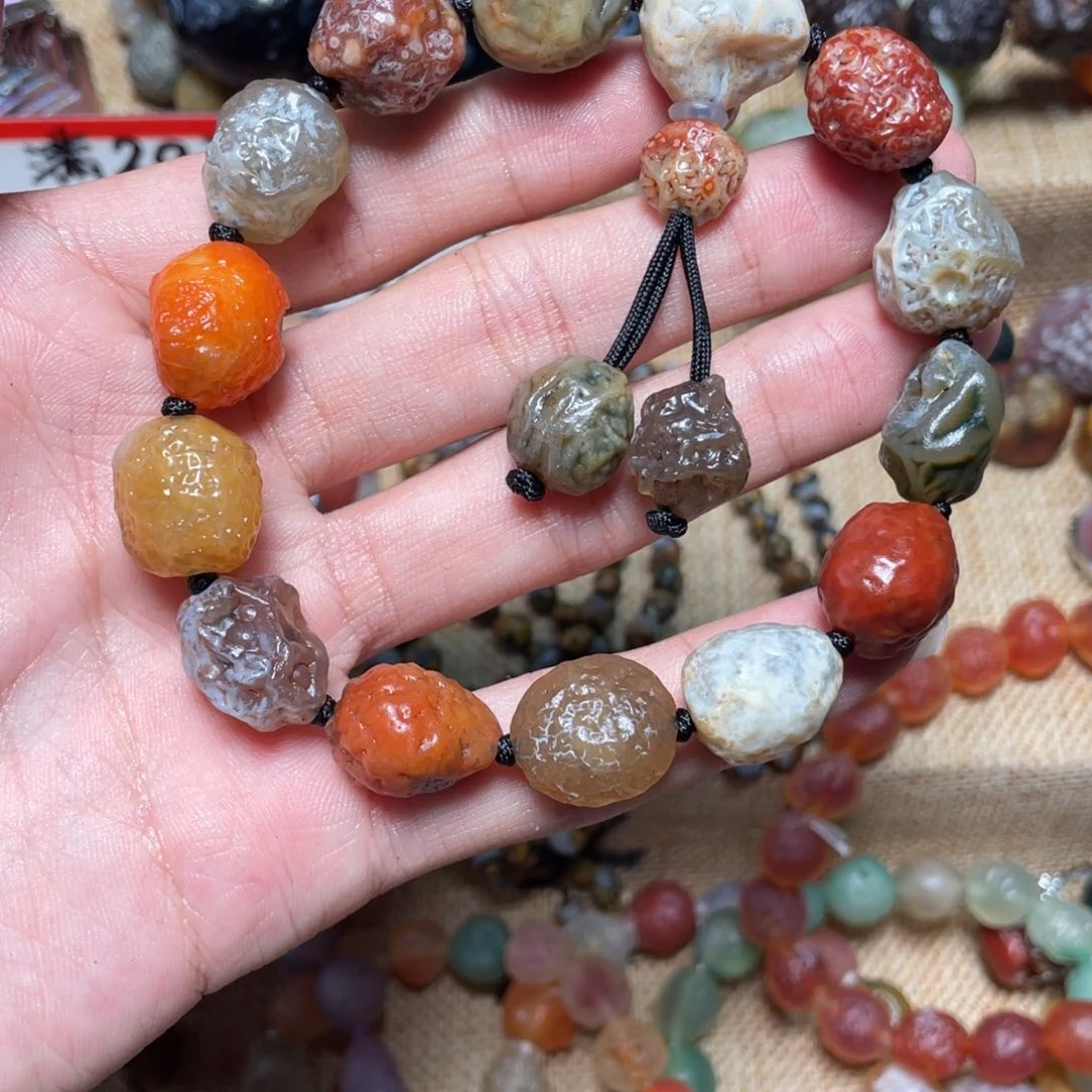 玛瑙/玉髓手链合金东**烛