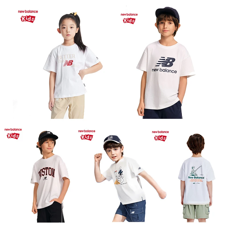 【T恤合集】New Balancenb童装新款透气儿童时尚舒适亲肤短款T恤