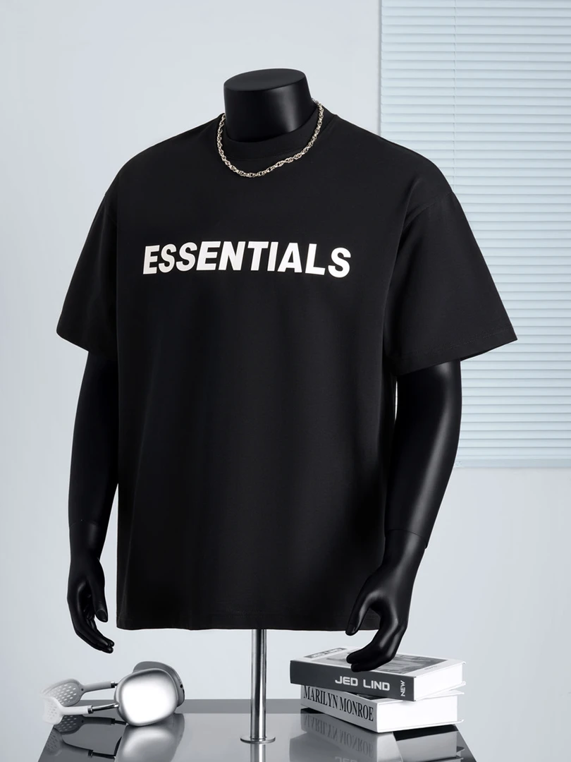 纯棉短袖t恤男生男装男士潮牌半袖夏季上衣服重磅280克宽松打底衫