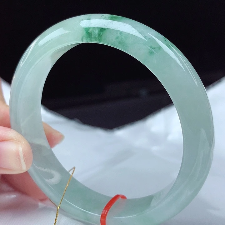 翡翠未镶嵌手镯55圈0187