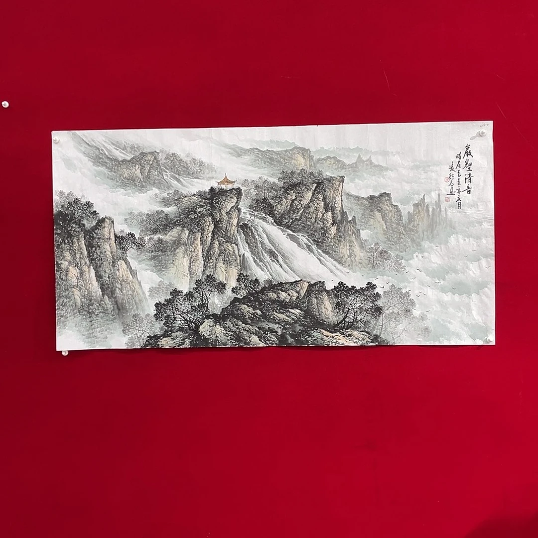 国画凌行志手绘作品