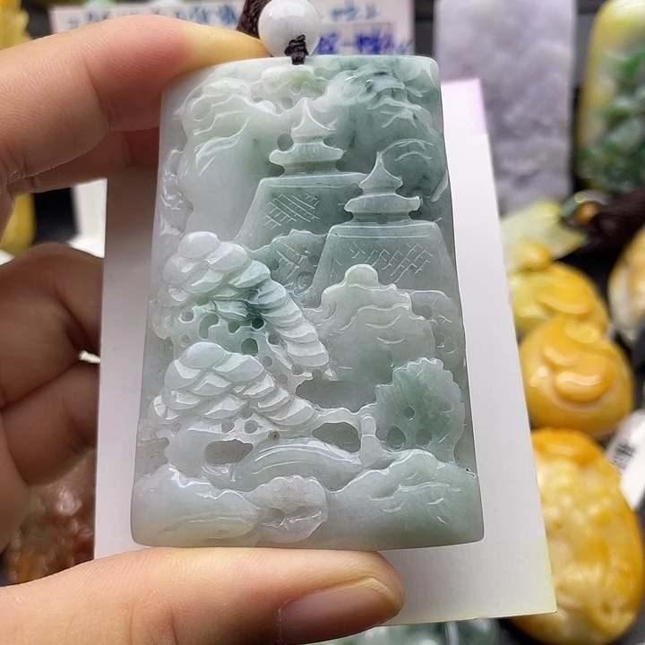 翡翠未镶嵌颈饰天然翡翠