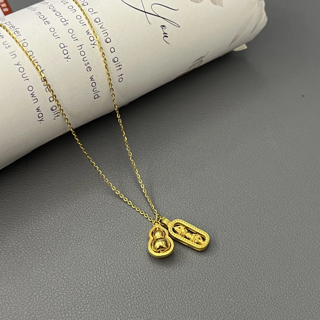 5G工艺【金刚杵黄金套链】足金999