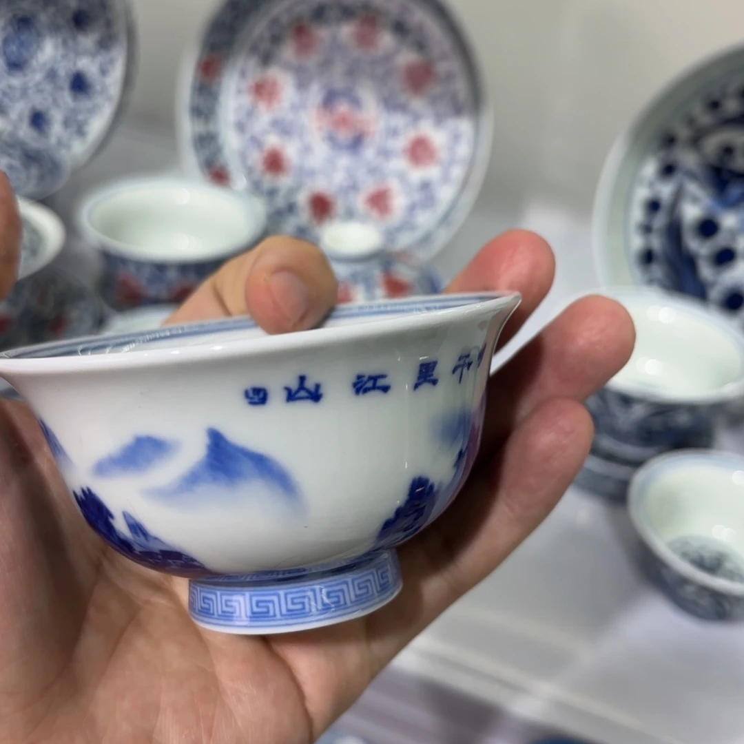 团***圈景德镇陶瓷一件套