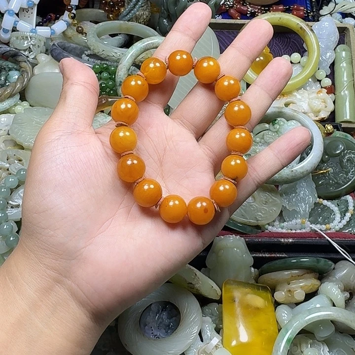 绝***蓝蜜蜡未镶嵌手链888888888