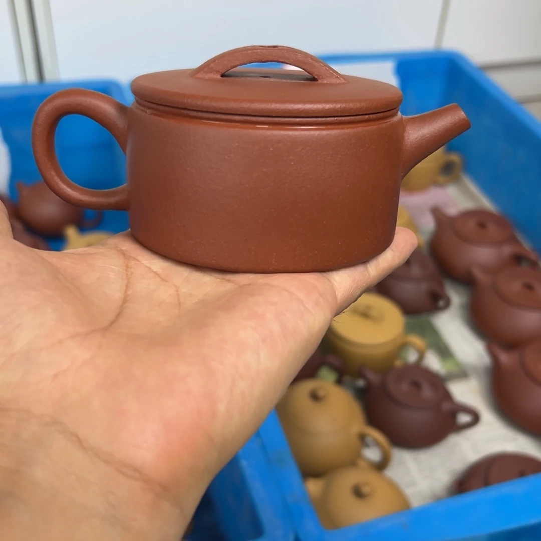 嗨***鸭茶壶紫砂汉瓦微瑕200cccc
