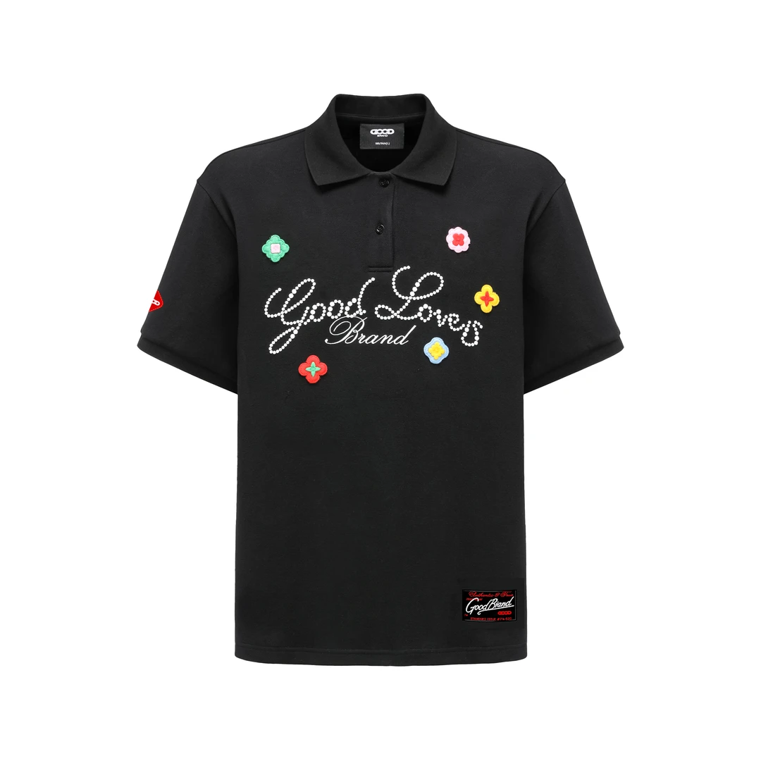 GB-GOODBRAND25SSGOODLOVES立体刺绣标语轻奢时尚高级感good短袖