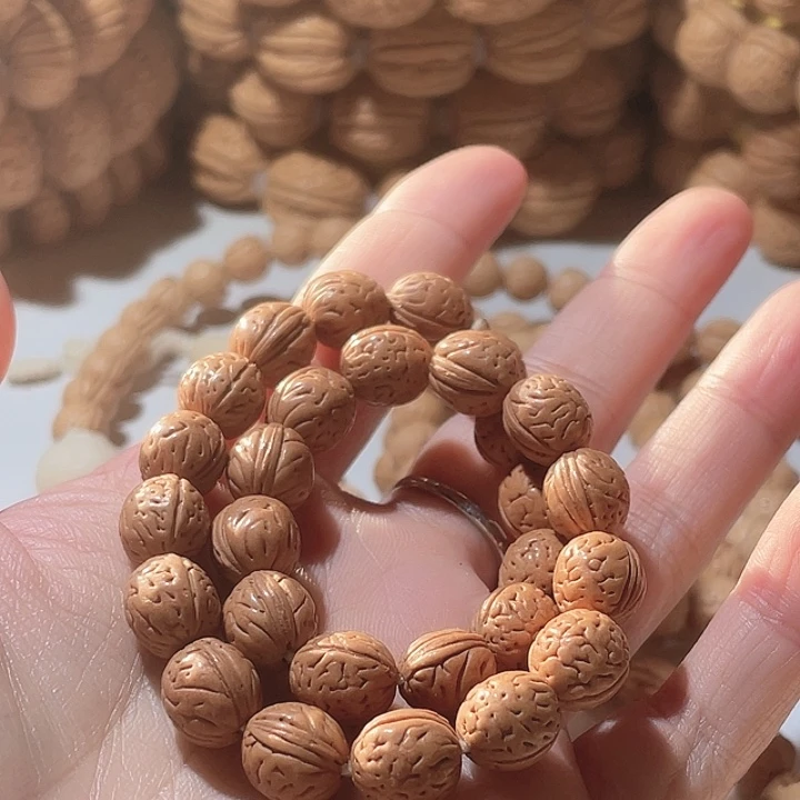 称***人桃核吊坠桃核手串野生桃核29