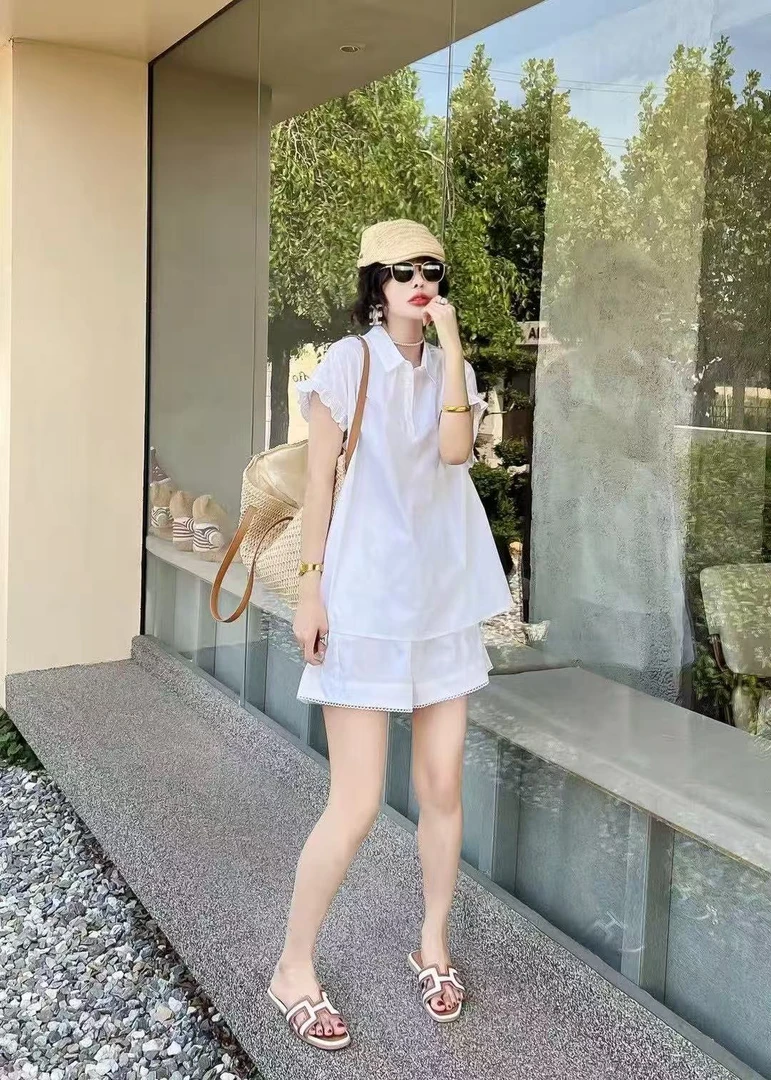 飞飞袖，衬衫套装