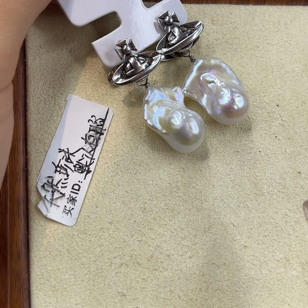 合金耳饰淡水珍珠