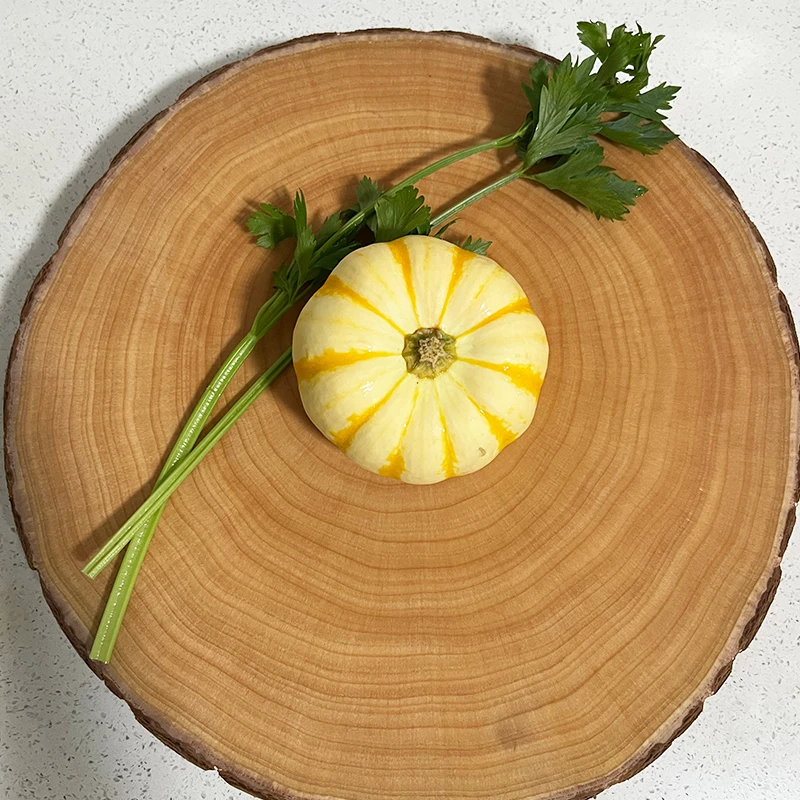 【带皮】银杏木菜板家用加厚圆形砧板家用商用酒店切菜板实木案板