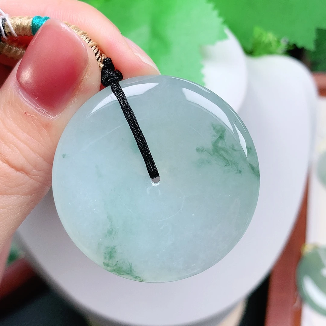 翡翠未镶嵌颈饰平安39-6