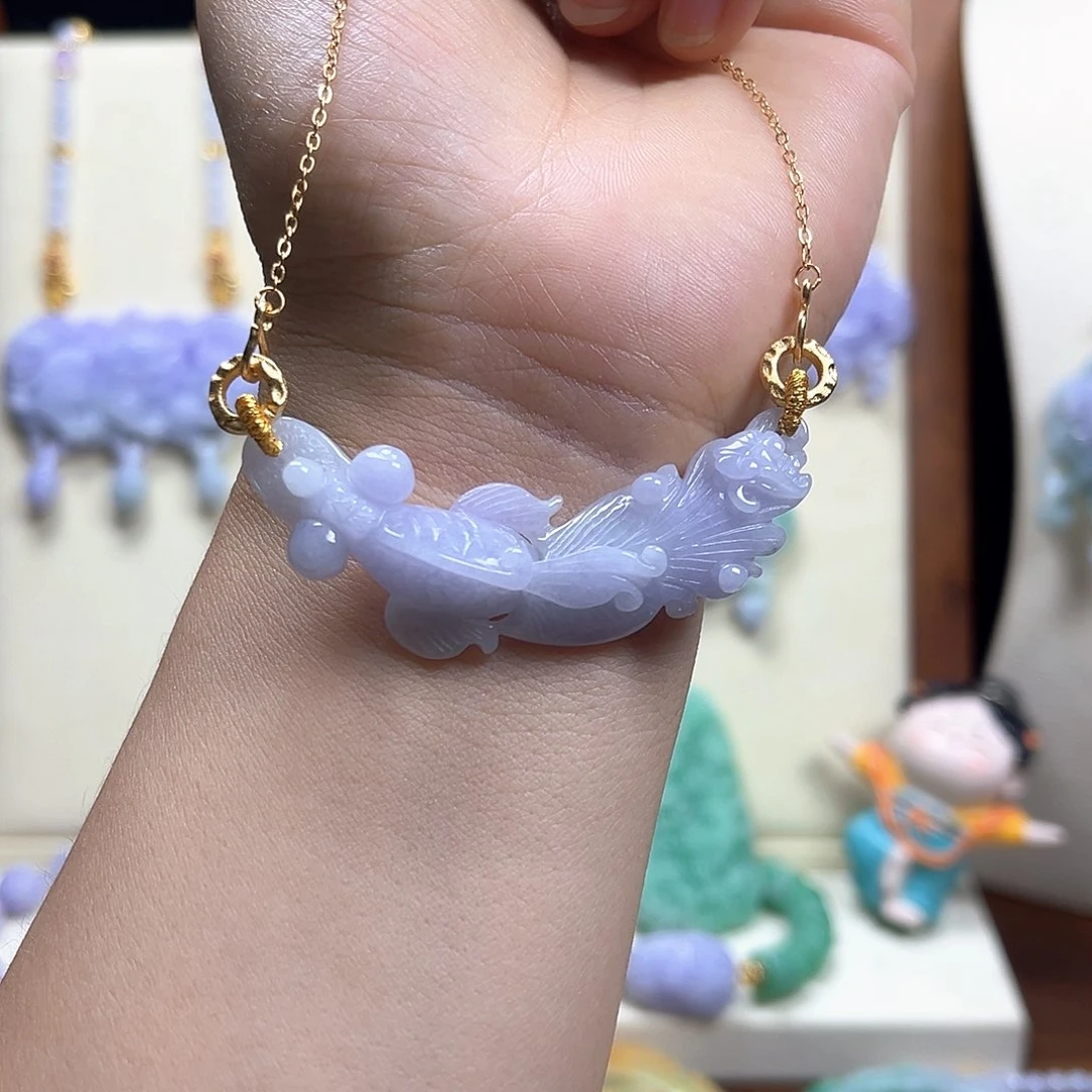 翡翠未镶嵌颈饰天然翡翠