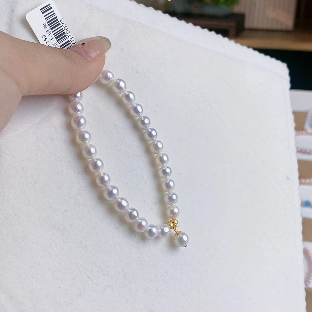 淡水珍珠手链银S925镶嵌